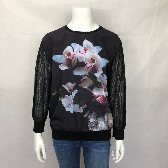 Ted Baker Sweaters - Ted Baker Floral Black Knit Sweater 5